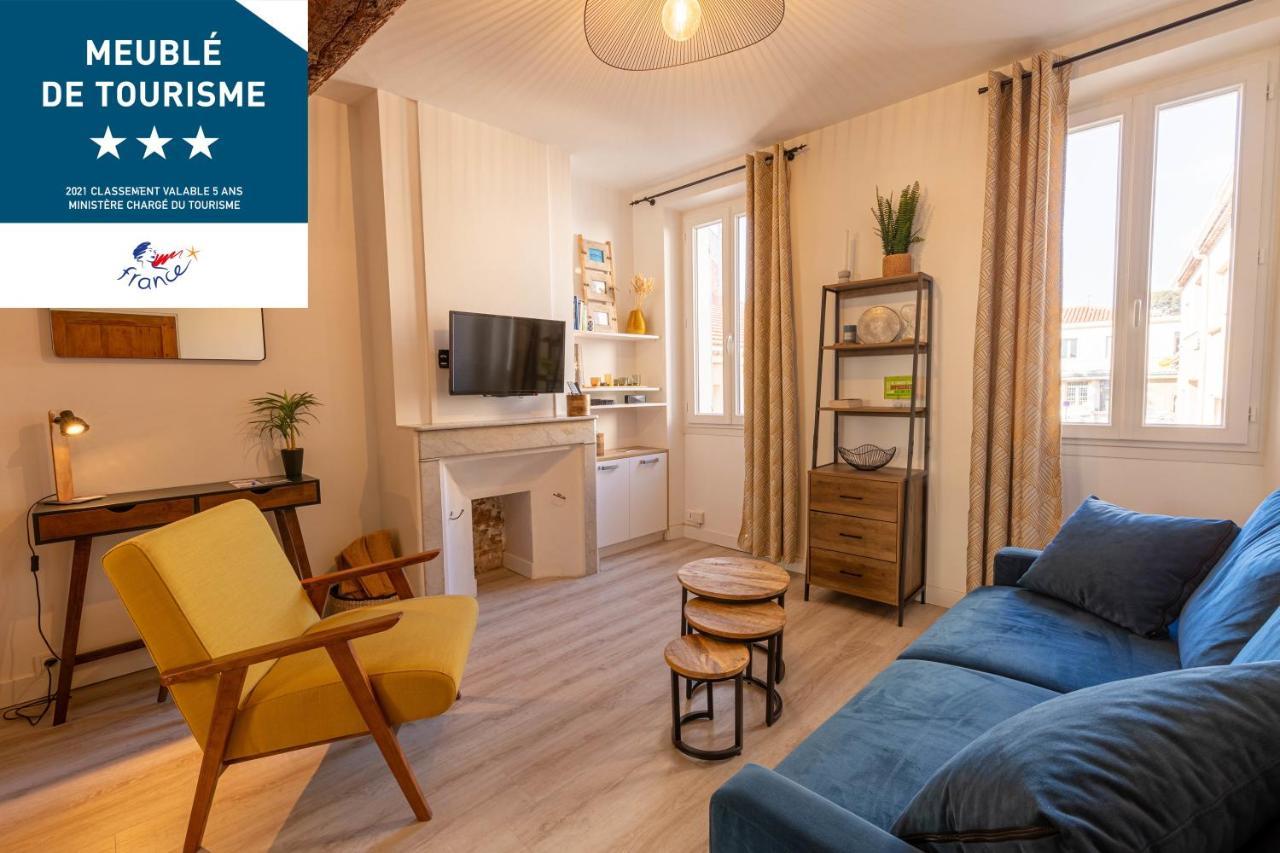 Escapade A Sanary, Au Coeur Du Village, 200M Du Port,Clim,Wifi,Parking Exteriör bild